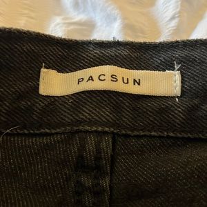 Distressed black jeans